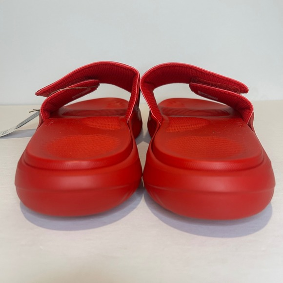 Adidas Alphabounce Slide 2.0 Men 13 Red White Adjustable Strap Sandals Bounce - Picture 4 of 7